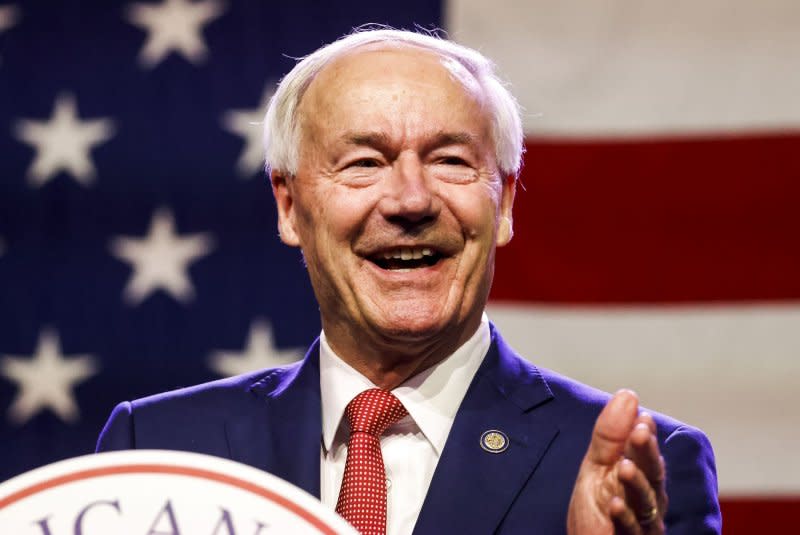 Former Arkansas Gov. Asa Hutchinson was one of the last candidates to qualify for the Republican primary debate, meeting the criteria over the weekend. File Photo by Tannen Maury/UPI