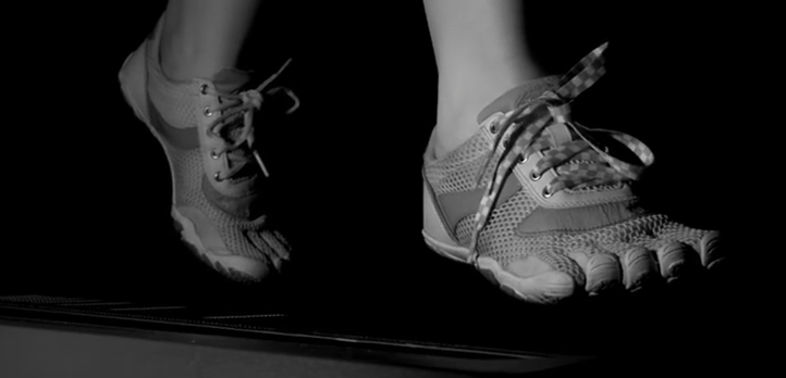 Researchers at UC Berkeley filmed the shoes in slow motion (Picture: UC Berkeley)