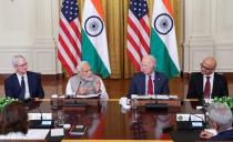 U.S. President Biden and India's Prime Minister Modi meet with senior officials and CEOs of American and Indian companies, in Washington