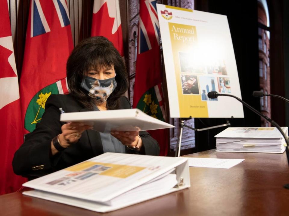 Bonnie Lysyk, Ontario's auditor general, recommended in her 2021 report that the province create a long-term plan to ensure the financial stability of its 24 public colleges. (Frank Gunn/THE CANADIAN PRESS - image credit)