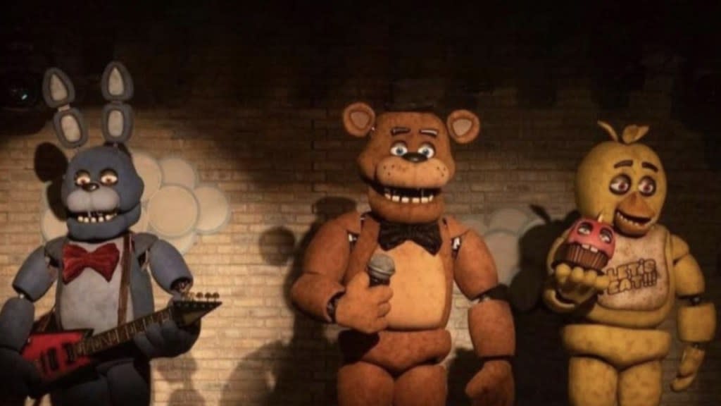 Animatronic mascots in Five Nights at Freddy's.