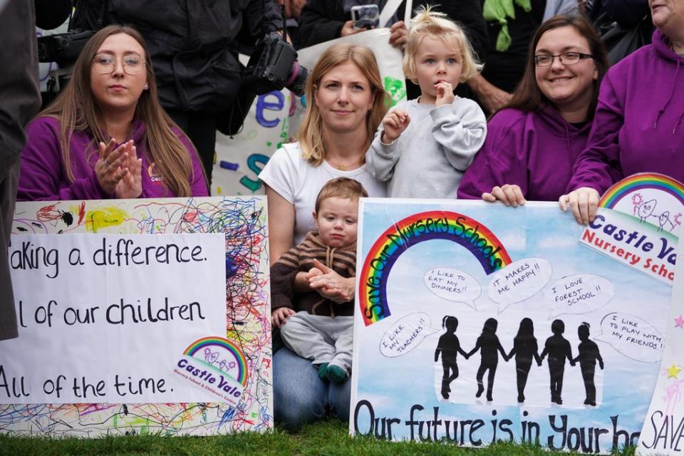 Staff from maintained nursery schools in England called for increased funding (Kirsty O’Connor/PA) (PA Wire)