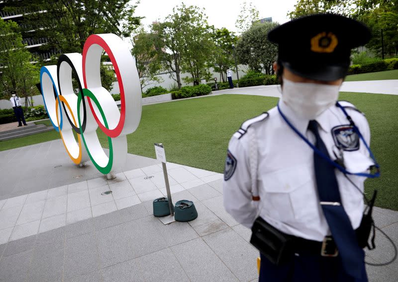 FILE PHOTO: Anti-Olympics protest in Tokyo