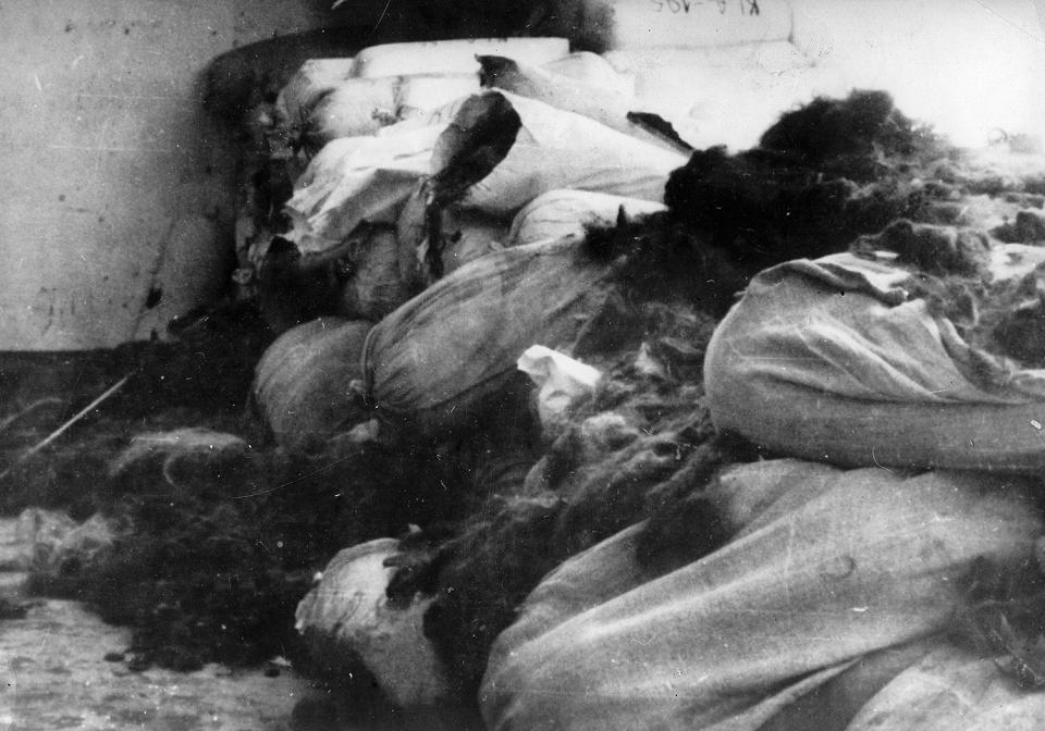 Seven tons of hair were found after the liberation of the Auschwitz concentration camp in the depots. 