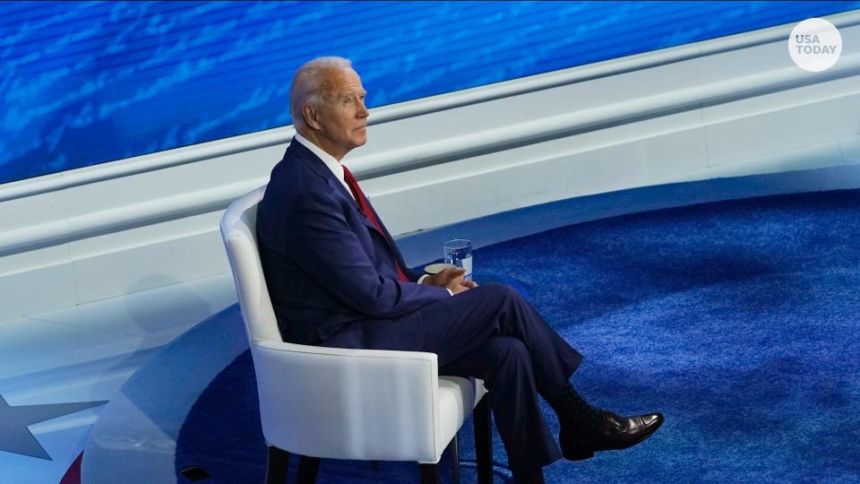 Former Vice President Joe Biden was questioned by a young Black voter at his ABC town hall about what he can do differently than former presidents.