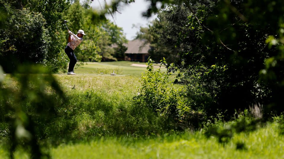 It's been a long climb to reach the top for Mack, pictured in action at the 2023 Blue Cross and Blue Shield of Kansas Wichita Open -- an event on the Korn Ferry Tour -- at Crestview Country Club in Wichita, Kansas. - Mike Mulholland/Getty Images