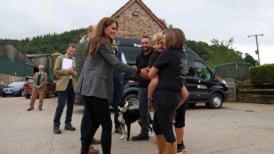 the prince and princess of wales visit hereford