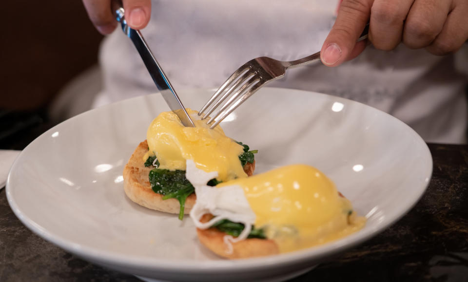 <div><p>"Hollandaise. As much as I love eating it, it's such a hassle making it. Like 20 minutes of whisking."</p><p>—<a href="https://www.reddit.com/user/Curious-Anybody-7632/" rel="nofollow noopener" target="_blank" data-ylk="slk:u/Curious-Anybody-7632;elm:context_link;itc:0;sec:content-canvas" class="link ">u/Curious-Anybody-7632</a></p></div><span> Travelcouples / Getty Images</span>