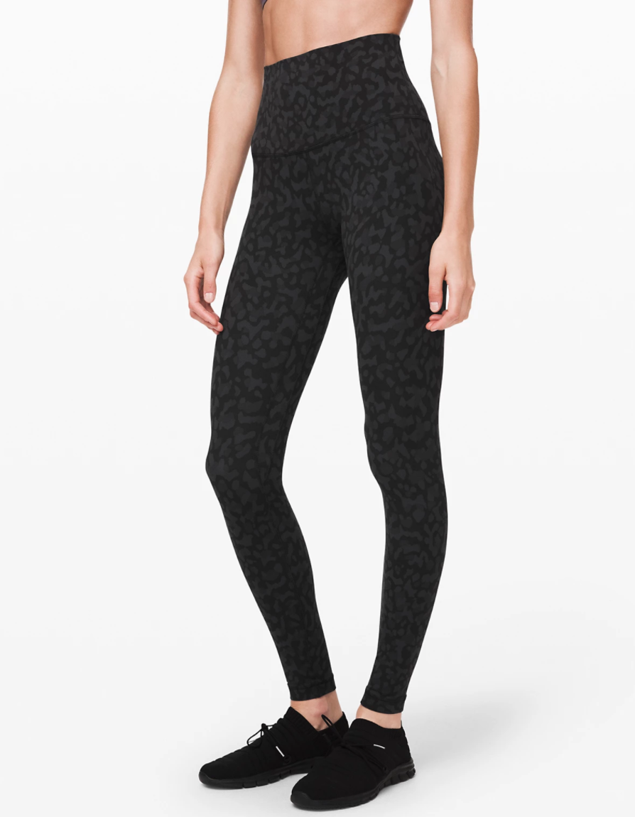 Lululemon Align Super High-Rise Pant in Formation Camo Deep Coal Multi. 