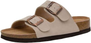 Cushionaire Women's Lane Cork Footbed Sandal