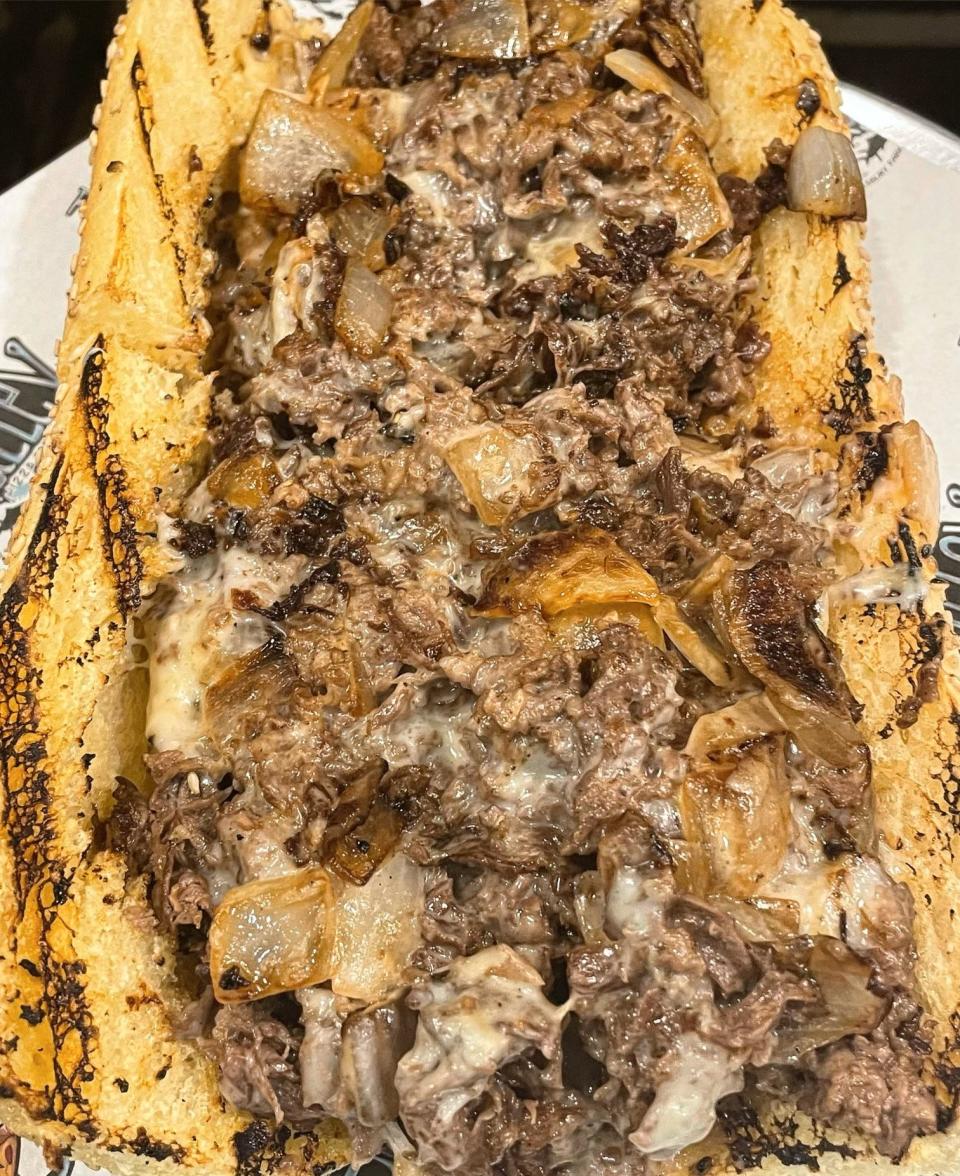 The Philly Cooper cheesesteak at The Galley in Asbury Park is made with shaved ribeye, Cooper Sharp cheese and onions.