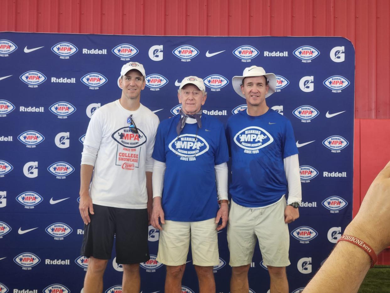 Eli, Archie, and Peyton Manning.