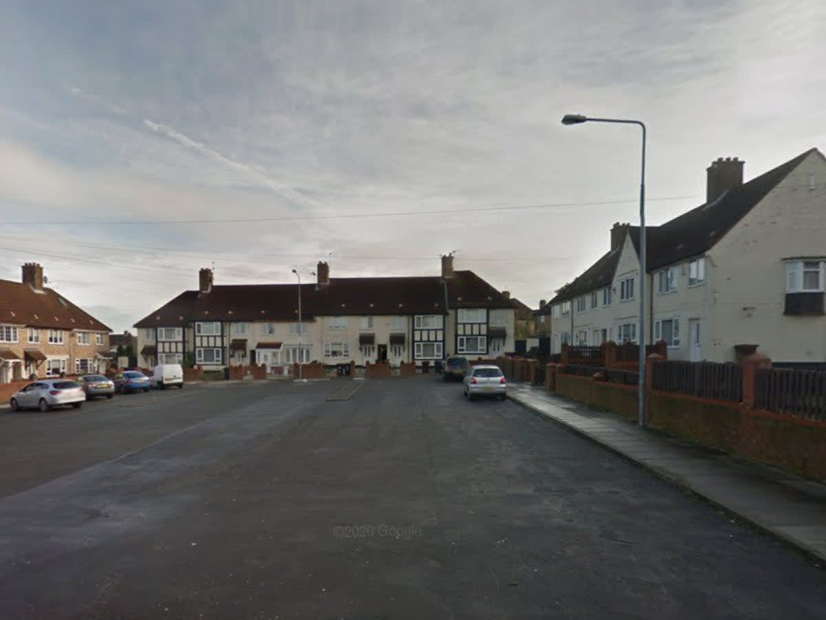 A general view of Pennard Avenue, the street in which a boy was injured by a firework (Google Maps)