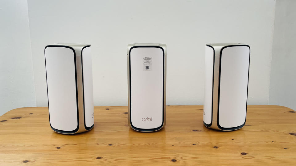 The Netgear Orbi 970 mesh Wi-Fi system.