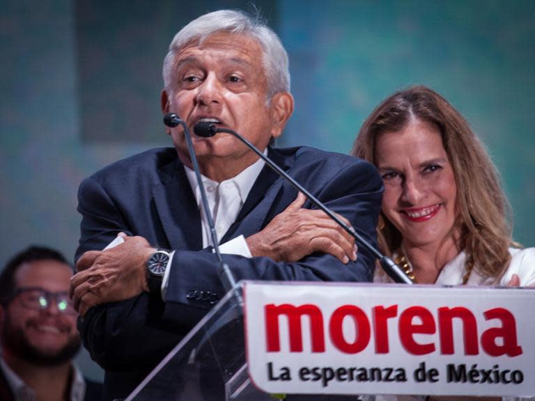 Mexico presidential election: Left-winger Andres Manuel López Obrador claims historic victory