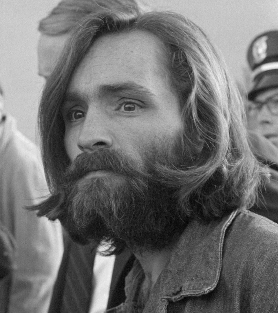 Charles Manson after his arrest. (Photo: Bettmann via Getty Images)