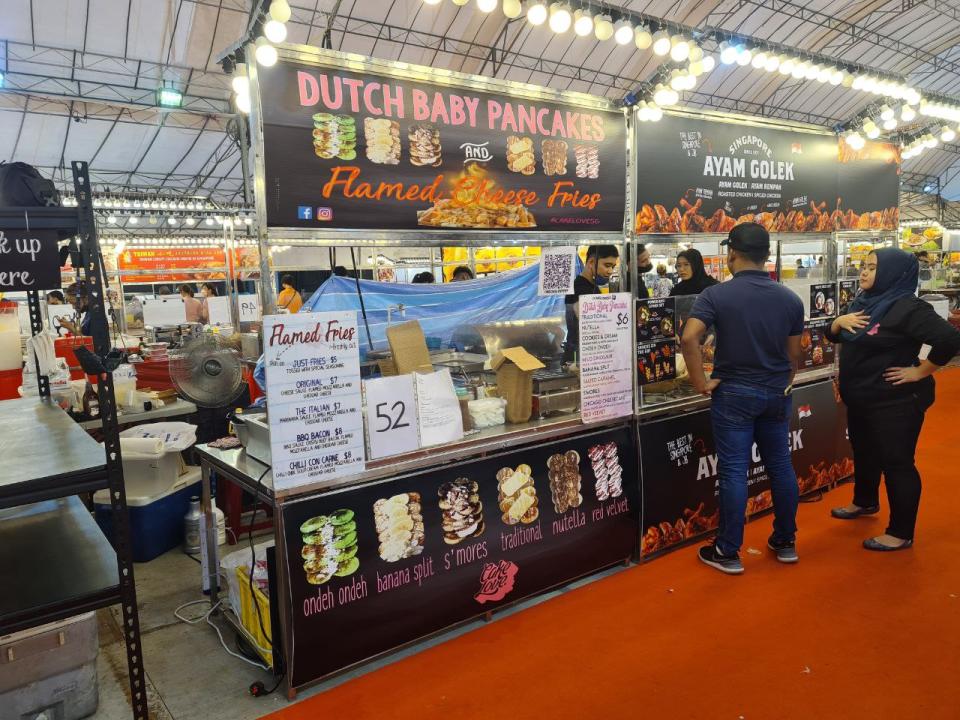 Woodlands Pasar Malam - Dutch Baby Pancakes and Flamed Cheese Fries 