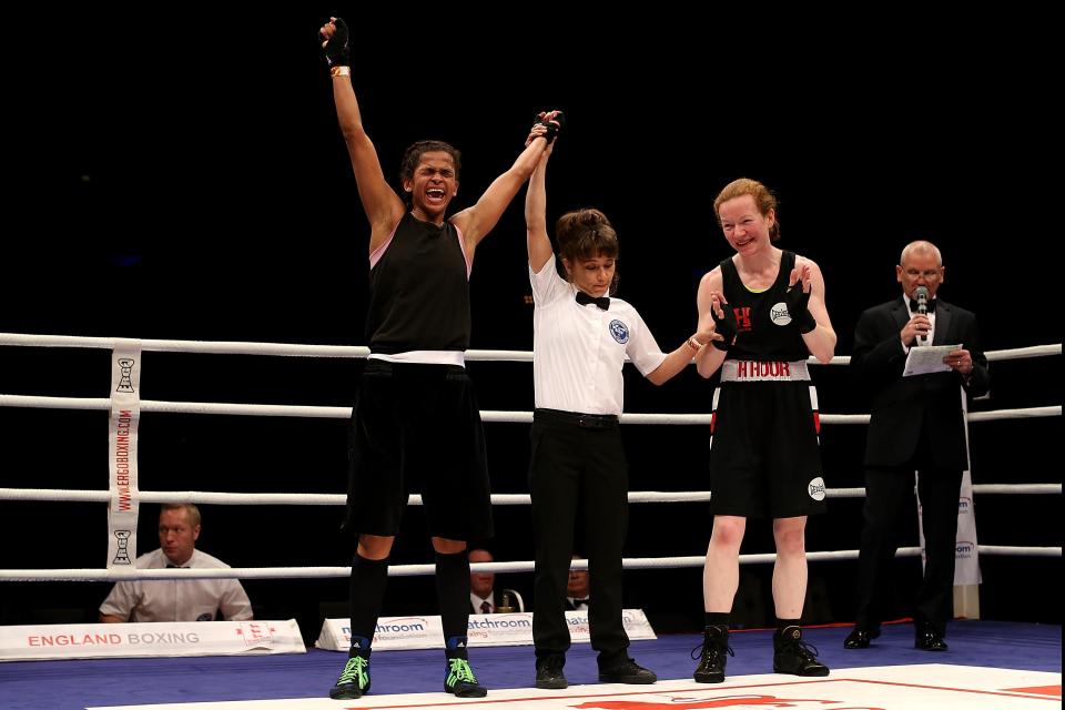 Ali wins the England Boxing National Elite Championships as an amateur fighter in 2016Getty Images