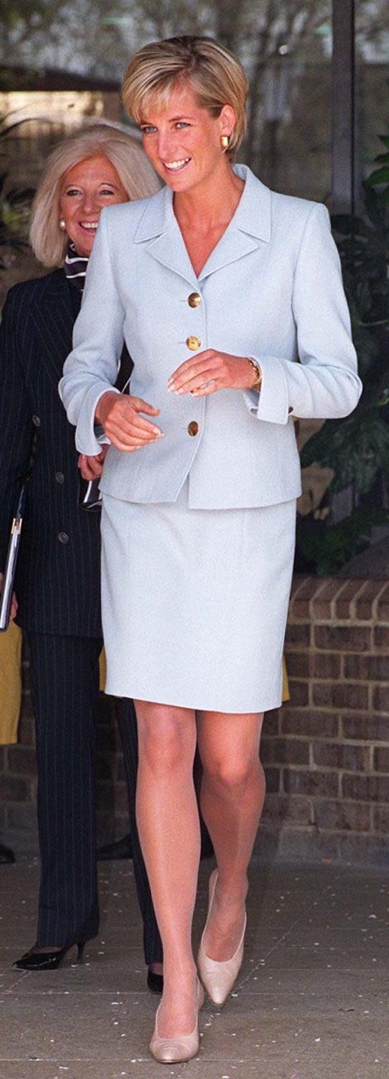 Princess Diana wearing a Catherine Walker suit in 1997 (PA Archive/PA Images)