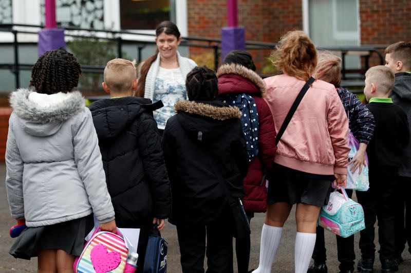 FILE PHOTO: British schools reopen amid the coronavirus disease (COVID-19) outbreak