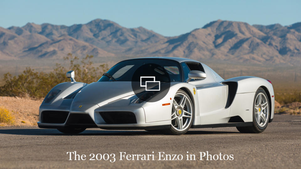 A 2003 Ferrari Enzo supercar.