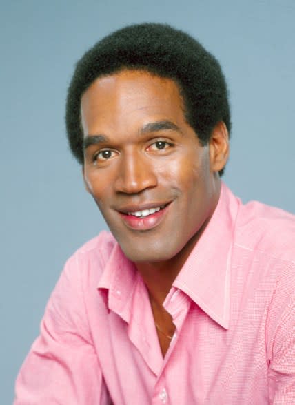 Athlete O.J. Simpson poses for a portrait in circa-1985.
