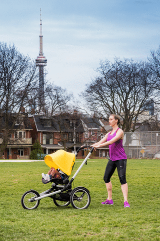 Click through the gallery to see how you can workout with your little one in tow. (Photo by Tobias Wang)