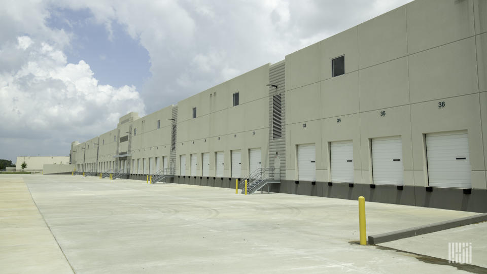 Closed loading doors at a Prologis facility