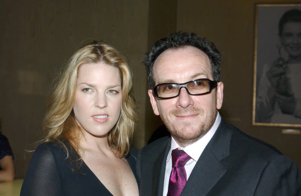 Diana Krall and Elvis Costello in 2002, shortly after they began dating (Picture Perfect/Shutterstock)