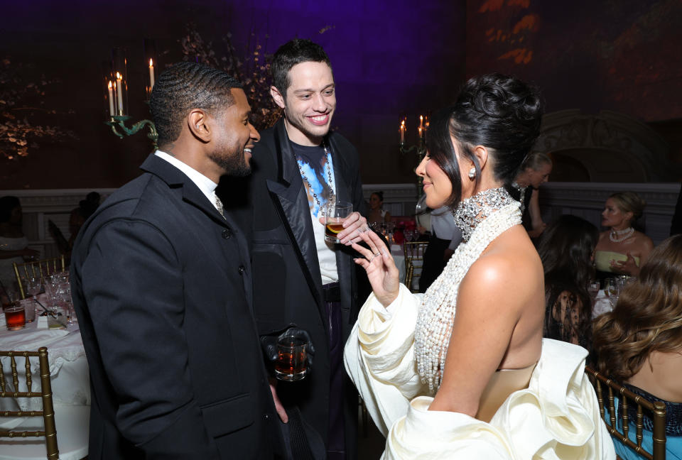 Usher, Pete Davidson, and Kim Kardashian attend The 2023 Met Gala Celebrating 