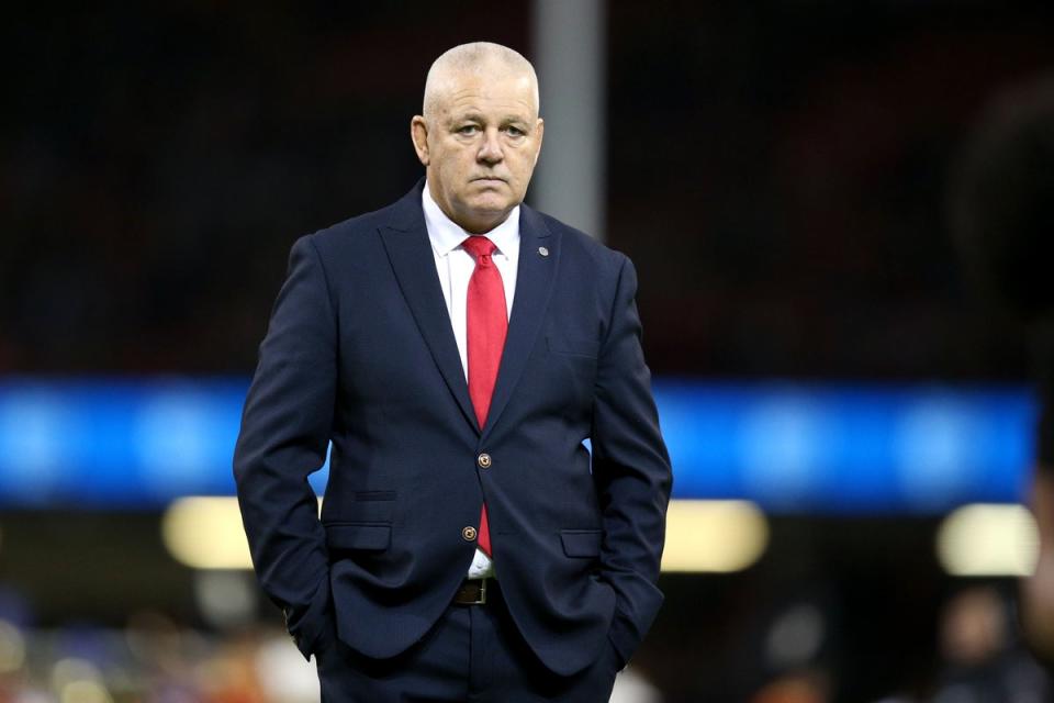 Wales head coach Warren Gatland was speaking ahead of this weekend’s clash against England (Nigel French/PA) (PA Wire)