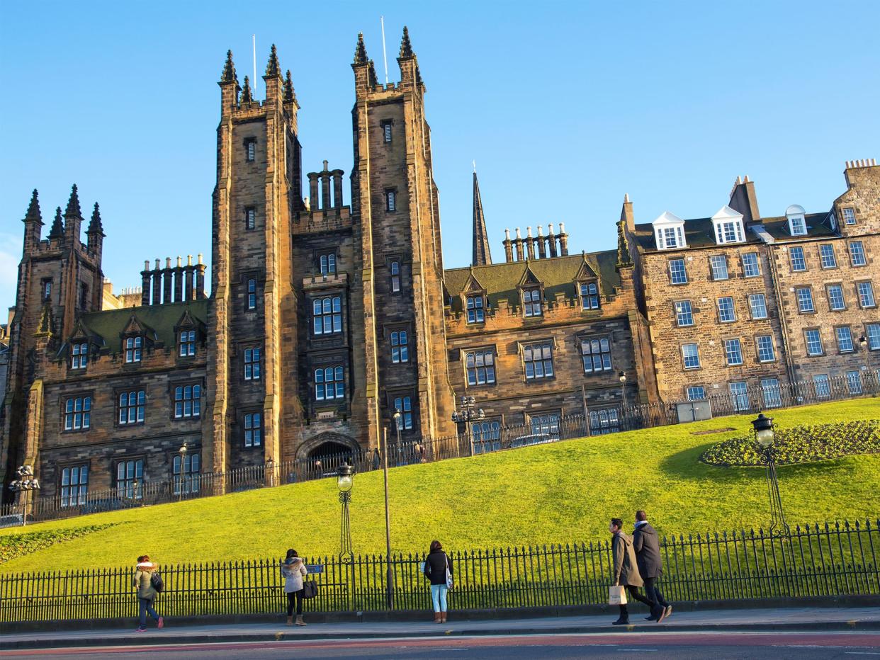 Unlike students elsewhere in the UK, Scottish students are not required to pay tuition fees when attending Scottish institutions, such as Edinburgh Univeristy: Getty