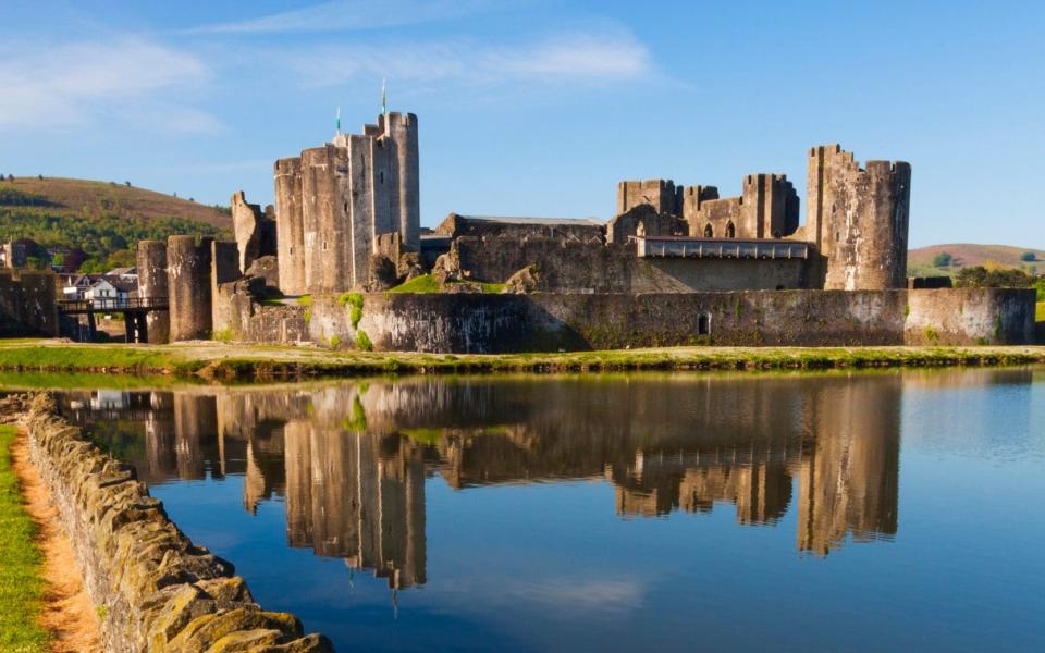 Caerphilly Castle, Gwent, Wales, United Kingdom - Billy Stock