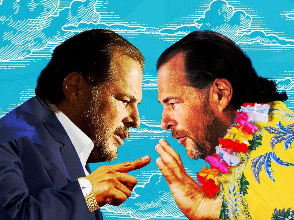 Photo Illustration of Marc Benioff