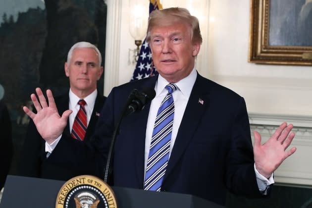 trump-pence-march-2018-RS-1800 - Credit: Mark Wilson/Getty Images