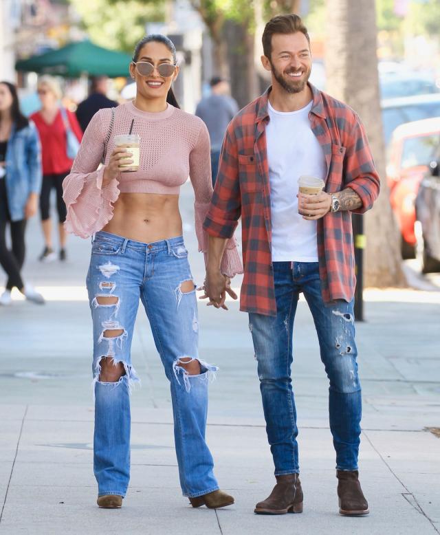 Nikki Bella & Artem Chigvintsev Cozy Up for Lunch Date!: Photo