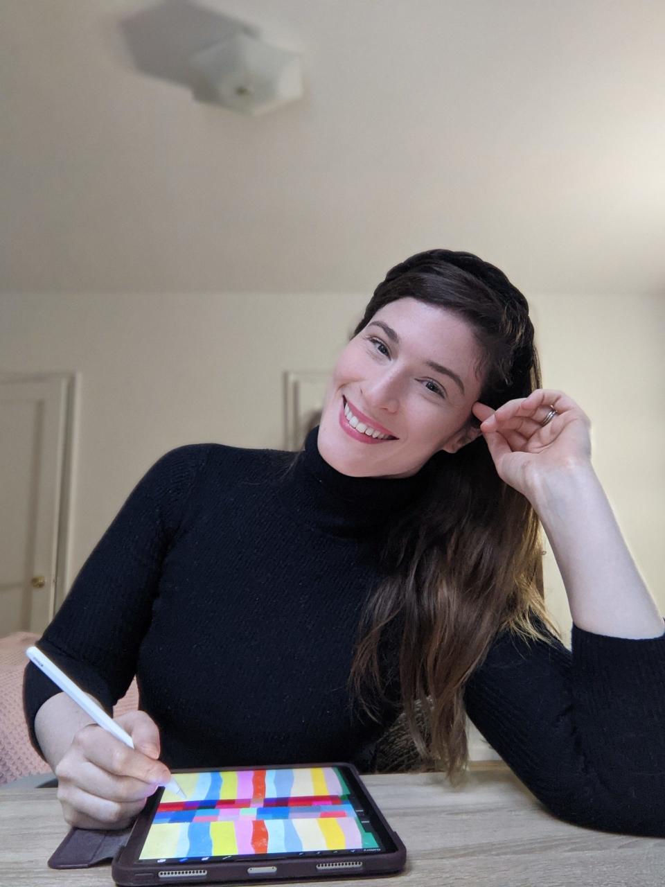 Kate Segal, 37, ist eine in New York ansässige Digitalkünstlerin, die ihre Drucke auf Etsy verkauft. - Copyright: Kate Segal