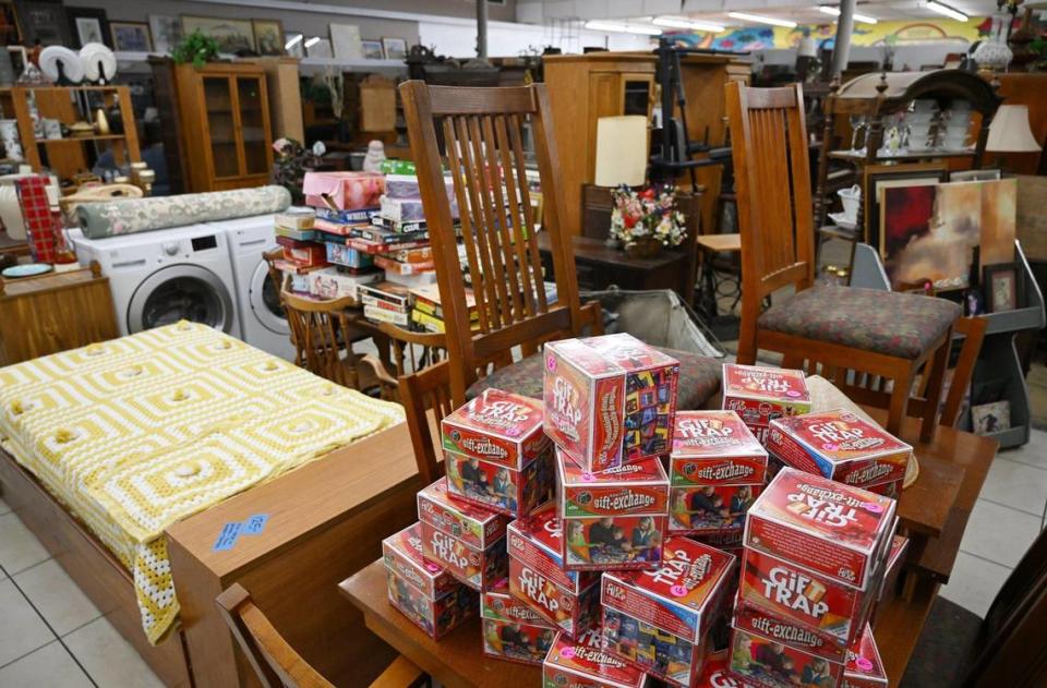 Yoshi WORLD offers an eclectic mix of used vintage items for shoppers in Chinatown, photographed Saturday, Oct. 21, 2023 in downtown Fresno.