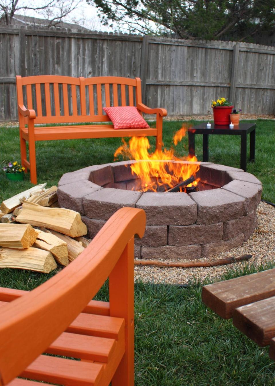 8) Build a Backyard Firepit