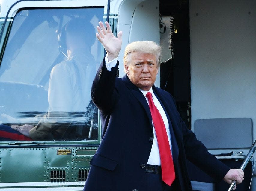 Trump leaves office