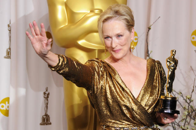 QUIZ: &#xbf;Conoces cu&#xe1;les son los r&#xe9;cords de los premios &#xd3;scar? Meryl Streep ostenta el r&#xe9;cord a la actriz con mayor n&#xfa;mero de nominaciones de la Academia. Foto de 2012 en Hollywood, California.  (Jeff Kravitz/FilmMagic, Getty)