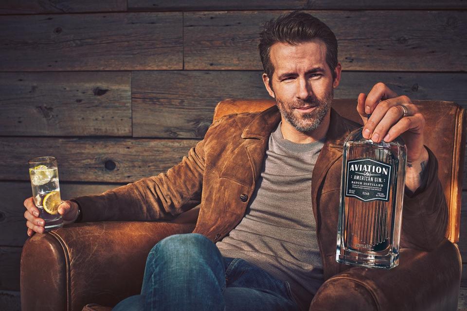<p>Ryan Reynolds and George Clooney are among celebrities to have sold their start-up drinks brands to Diageo (Diageo/ Aviation Gin)</p> (Diageo)