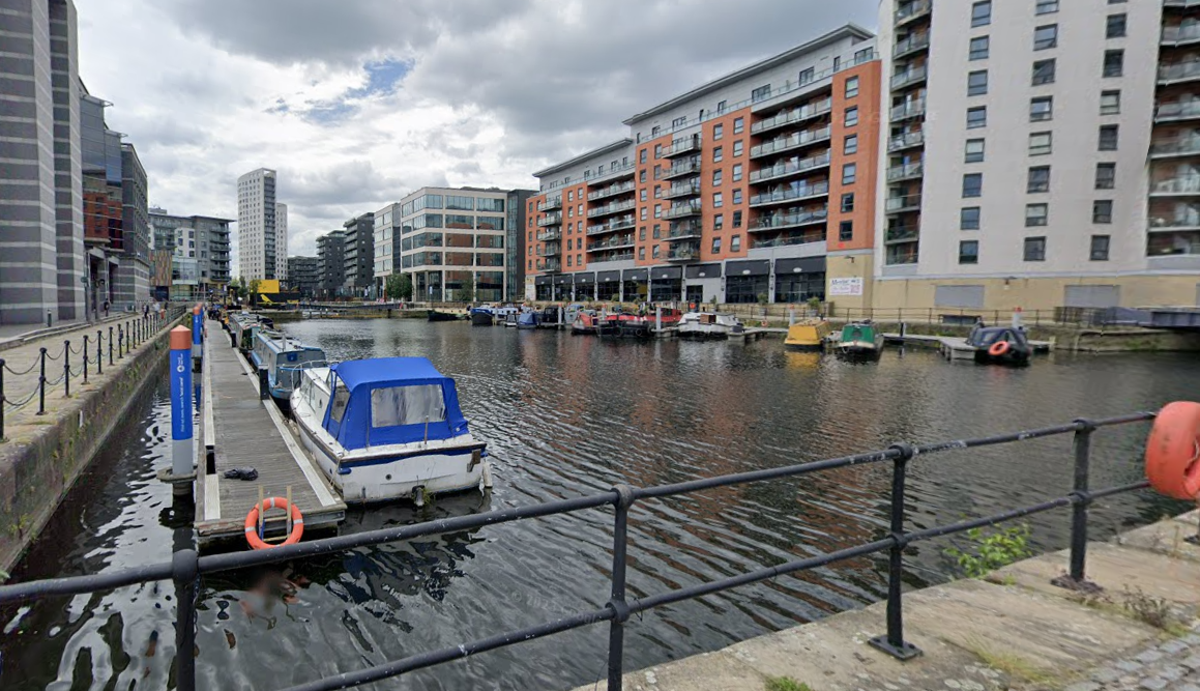 Emergency services were called after a woman entered the water near Clarence Dock  (Google Maps )