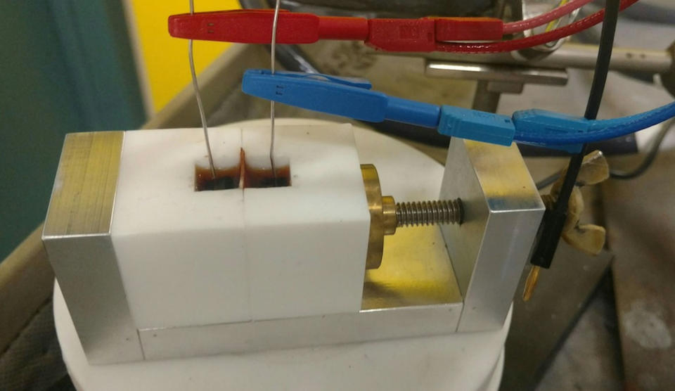 Researchers show that BODIPY dye has interesting chemical properties that could make it an ideal material for use in large-scale rechargeable batteries. <cite>Cook et. al.</cite>