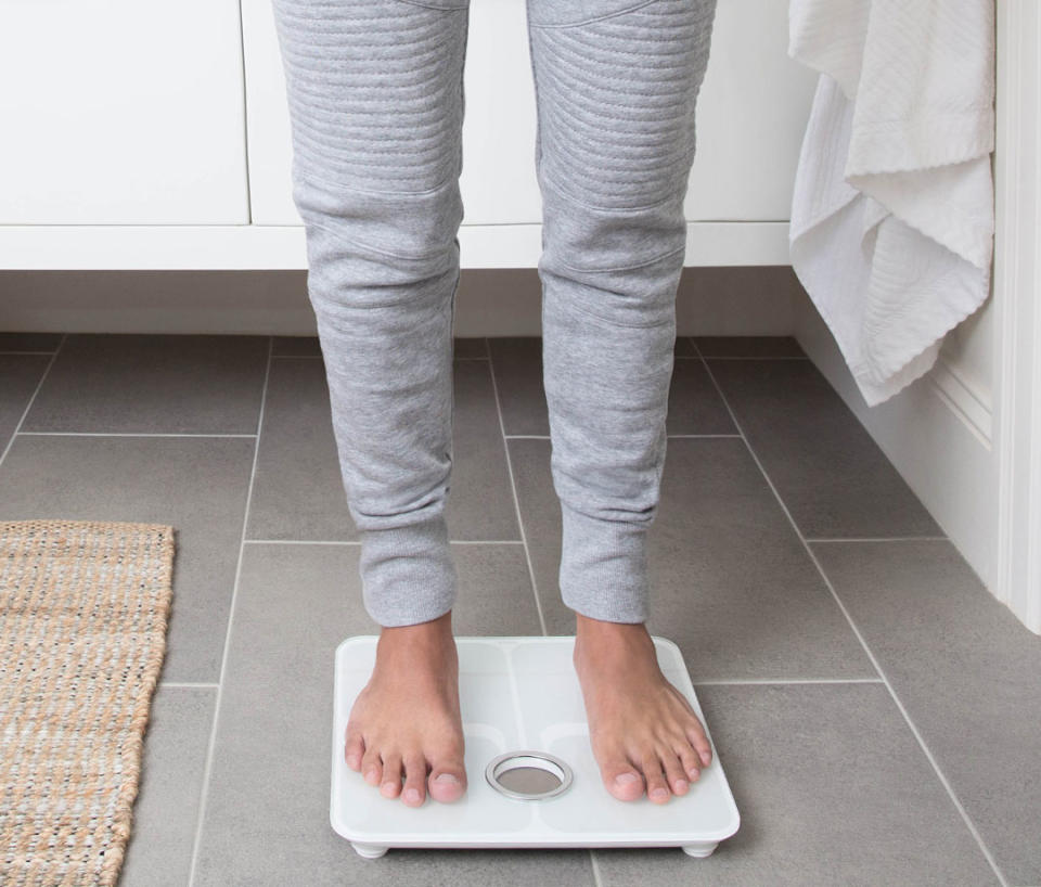 This smart scale can measure more than your weight. (Photo: Amazon)