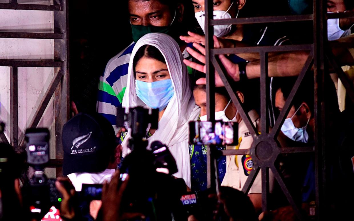Bollywood actress Rhea Chakraborty  - SUJIT JAISWAL/AFP via Getty Images