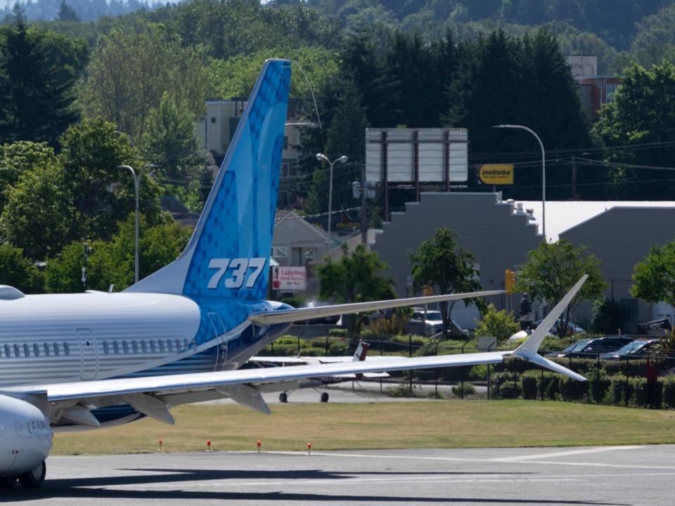 Boeing's 737 Max 10 at Renton Municipal Airport for its first flight - Boeing 737 Max 10 First Flight