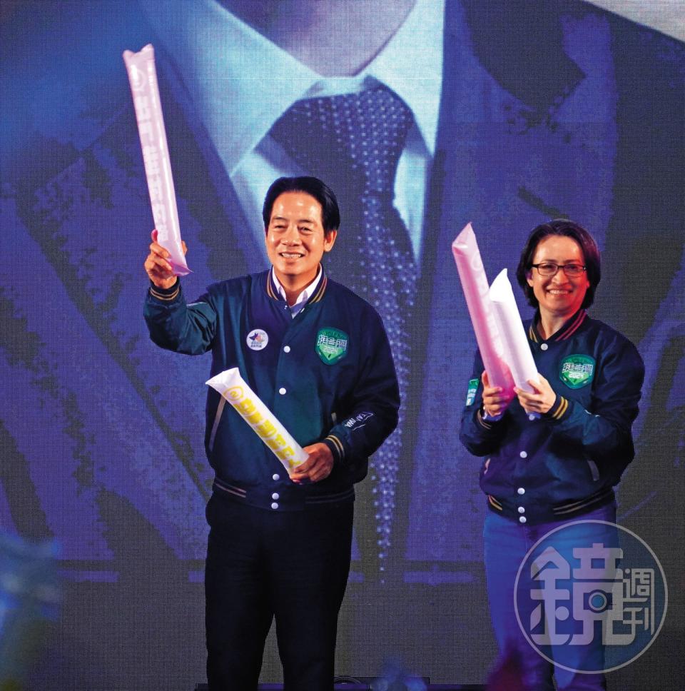 賴蕭配聲勢雖領先對手，但綠營內部對立委選情不敢掉以輕心。