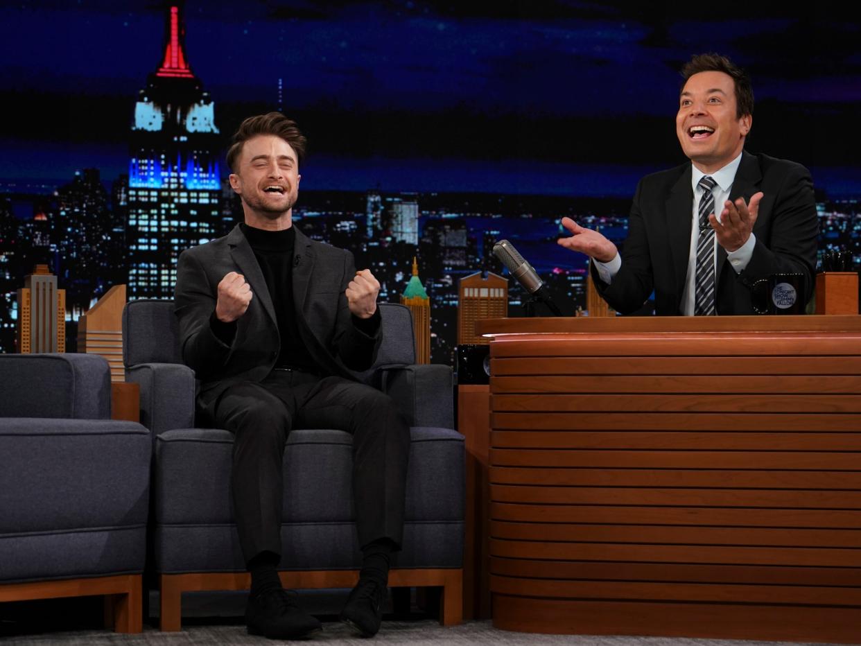 Daniel Radcliffe on "The Tonight Show with Jimmy Fallon."