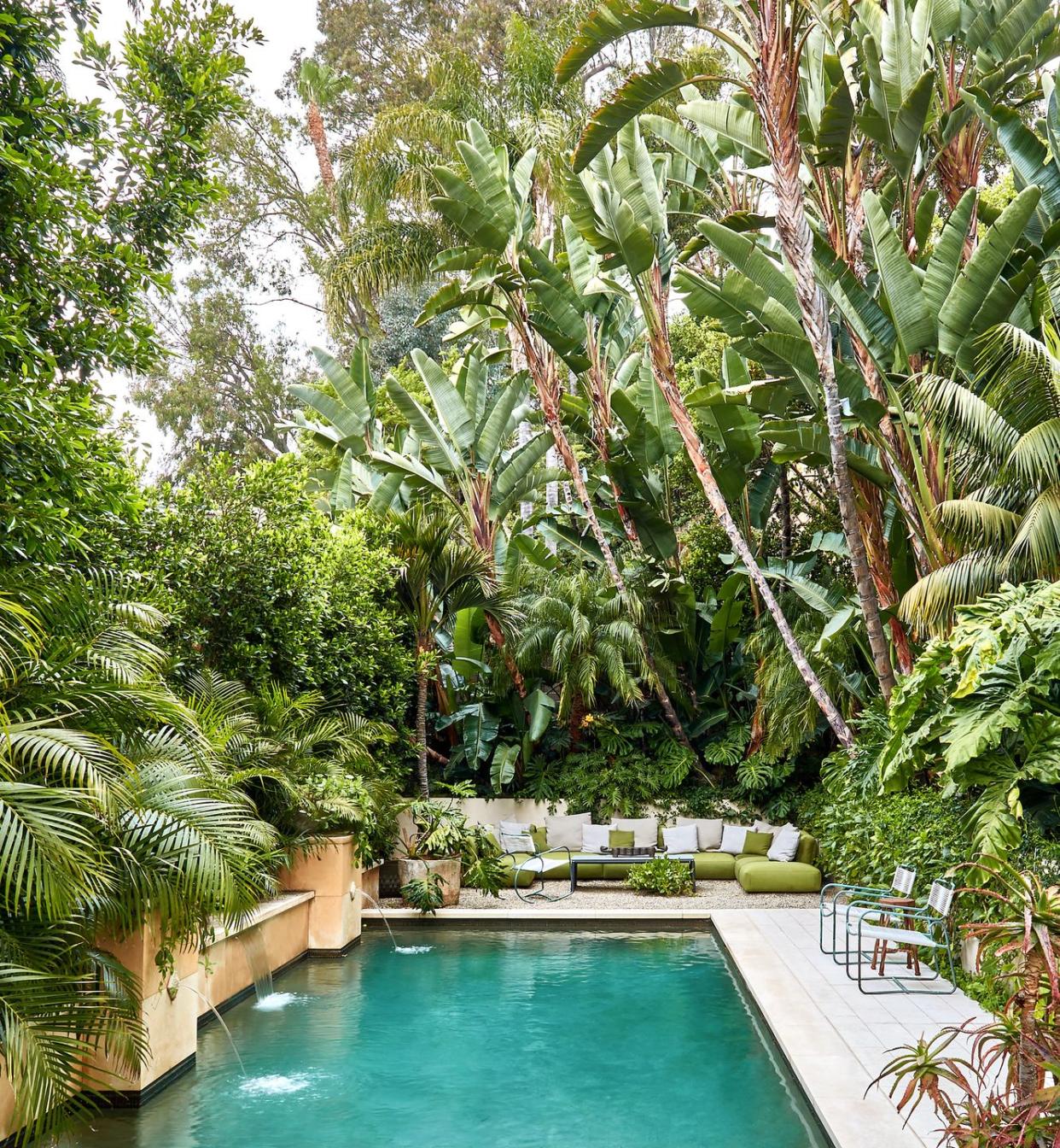 a california home pool area